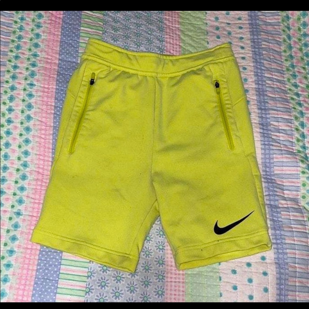 Nike neon biker shorts